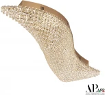 Потолочная люстра светодиодная APL LED Sicilia SH507.2.80.A.Gd.3000 (220V, хрусталь)