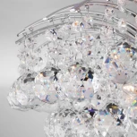 Потолочная люстра Eurosvet Ostiniya 3299/9 хром / прозрачный хрусталь