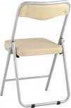 Складной стул Stool Group Джонни экокожа кремовый каркас металлик УТ000035366