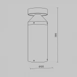 Уличный наземный светильник Maytoni Olten O591FL-L12GF3K (LED, 220V, круглые, IP65)