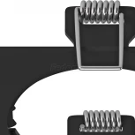 Рамка для одного встраиваемого светильника Lightstar Intero, квадрат, черный