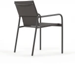 Стул уличный La Forma (ex Julia Grup) Zaltana (Черный/ Металл,Алюминий,Текстиль)