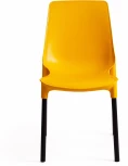 Стул GENIUS (mod 75) / 1 шт. в упаковке (Металл,Пластик /Желтый,Черный)