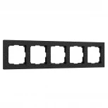 Рамка на 5 постов Hammer (черный) Werkel W0052408 (a052531)