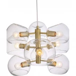 Подвесная люстра ST Luce Calmare SL434.203.09 (220V, на проводе, шарики, молекулы)