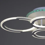 Потолочная люстра светодиодная на штанге с пультом Reluce 09820-3.3-2+2A WH (RGB) (220V)