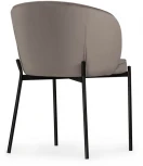 Стул Woodville на металлокаркасе Нейл дымчатый / черный 528449