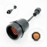 Белт-Лайт UNIBELT 10м, Провод Черный Каучук, Шаг 50 см, 20 Подвесных Патронов, IP65