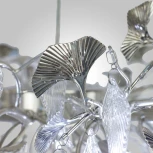 Подвесная люстра AM Group WOODSTAR WOODSTAR L1200 SN (220V, на тросе, листья)