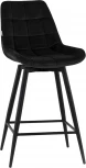 Стул полубарный Флекс с поворотным механизмом  велюр черный Stool Group арт.УТ000040030