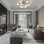 Потолочная люстра на штанге Arte Milano Neapolis-73408 273408/9 BK/GD (220V, шар)