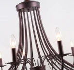 Подвесная большая люстра F-Promo Plini 2590-18P (220V, на цепи, свеча)