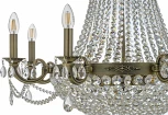 Подвесная люстра Dio D'Arte Lodi E 1.6.8.600 A (220V, хрусталь, на цепи, подсвечник, свеча)
