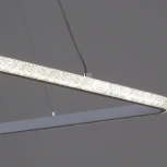 Подвесной светильник светодиодный с пультом Reluce 06316-3.9-01 WH (ночной режим, 220V, на тросе, кольцо)