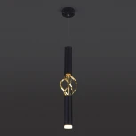 Подвесной светильник Eurosvet Lance 50191/1 LED черный/золото (220V, на проводе)