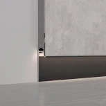 Профиль PLINTUS-FANTOM-H35-2000 BLACK (Arlight, Алюминий) 043665