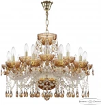 Подвесная люстра Bohemia 5413 5413/10+5/240 G Amber/M-1G K721