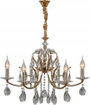 Подвесная люстра ILLUMICO IL2326-6POR-39 GD (220V, на цепи, подсвечник, свеча)