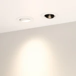 Светильник встраиваемый LED MS-FORECAST-BUILT-TURN-R82-8W Warm3000 (WH-BK, 32 deg, 230V) (Arlight, IP20 Металл) 035448