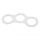 Рамка для трех встраиваемых светильников Novotech Metis, овал, белый