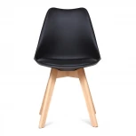 Стул TULIP (mod. 73) желтый (дерево/пластик/ПУ)