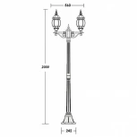 Наземный фонарь Oasis Light 83408S A Bl (220V, IP44)