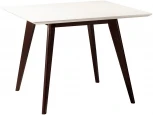 Стол R-Home Лунд 960*960 Белый Темный орех