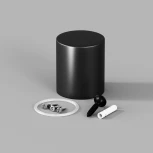 Торцевая металлическая заглушка Nemo черный Maytoni Круглый 360° 20317