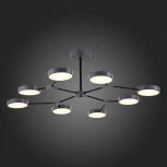 Потолочная люстра на штанге Monta SLE6003-702-08 Evoluce (LED, 220V, пульт управления, круглые)