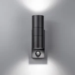 Настенный уличный светильник Arte Lamp A3322AL-2BK (220V, датчик движения, круглые, IP54)