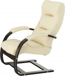 Кресло для отдыха Аспен, экокожа Дунди 112, каркас венге от фабрики Mebelik