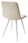 Стул CHILLI-Q бежевый #5, велюр / белый каркас, 4 шт/ 1 к