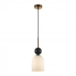 Подвесной светильник Odeon Light Lolla 4361/1B бронзовый/белый/камень/металл IP20 E14 40W 220V