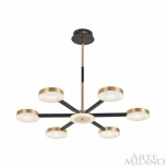 Потолочная люстра на штанге Arte Milano 272079/6 BK/GD (LED, 220V, круглые)