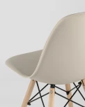 Стул Eames Style DSW бежевый x4 (разборный каркас) Stool Group арт.УТ000037158