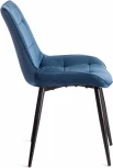 Обеденный стул Tetchair ABRUZZO (Металл,Вельвет/Синий,Черный ) 19235