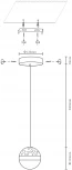 Подвесной светильник Velante 431-106-01 (LED, 220V, на проводе, шар)