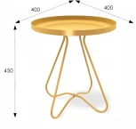 Столик журнальный SHT-CT3 золото от фабрики Mebelik