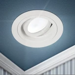 Встраиваемый точечный светильник ЭРА KL84 WH (12V, круглые)