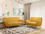 Диван Picasso двухместный горчичный