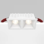 Встраиваемый светильник Alfa LED 3000K 2x10Вт 36° Maytoni Technical DL043-02-10W3K-SQ-W (220V)