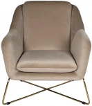 Кресло Garda Decor 46AS-AR2976-BG (Золото/Бежевый)