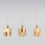 Подвесной светильник Eurosvet Scoppio 50101/3 перламутровое золото