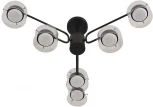 Потолочная люстра на штанге Lumion Natalina 8349/6C черный/прозрачный, металл/стекло LED GX53 6*7W 220V