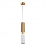 Подвесной светильник ST Luce Prietti SL1192.353.01 Латунь/Латунь, Белый GU10 1*5W (220V, на проводе, круглые)