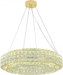 Подвесной светильник (12044/B/1P Gold) Indigo Valore V000099L (LED, 220V, хрусталь, на тросе, круглые)