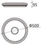 Потолочный светильник круглый Globo Dani 48389-40 (LED, 220V, круглые)