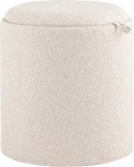 Пуф-столик с ящиком Хюгге S букле бежевый, Stool Group