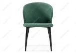 Стул Woodville на металлокаркасе Алсисар катания изумруд / черный 469974