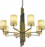 Подвесная люстра ST Luce Gloria SL1638.303.08 Латунь/Серый E14 8*42W (220V, на цепи)